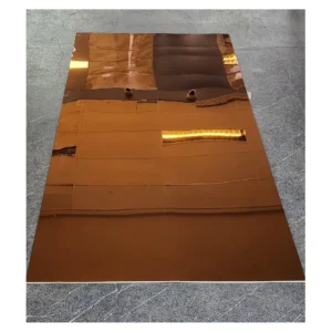 Spiegelplatte Bronze-Spiegeloptik 265x122 cm – Hochglanz verspiegelt MIRROR5003